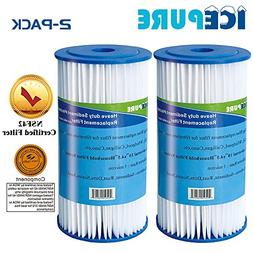 10"x4.5",5 Microns,IcePure PPL10BB Big Blue Whole House Sedi