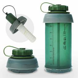 20 oz Collapsible Water Filter Bottle 0.1 &mu;m 3-Stage Integr