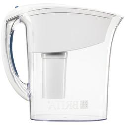 Brita Atlantis Water Filter Pitcher, White, 6 Cup