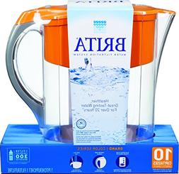 Brita Grand Water Filter Pitcher, Orange, 10 cups?