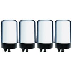 Brita 4-PACK On Tap REPLACEMENT WATER FILTERS CHROME Faucet 