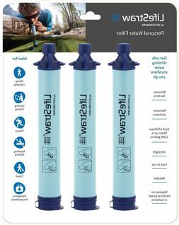 LifeStraw Personal Water Filter, 3 Piece