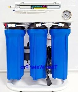 RO Reverse Osmosis Water Filter 6 Stage System 150 GPD-Boost