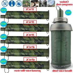 Water Bottle|Portable Water Filter Straw&Purifiers for Campi