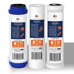 Set of 3 AquaBoon Standard 10" Size Water Filter Cartridges 