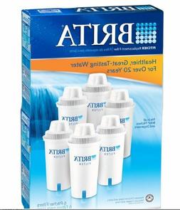 Brita Water Filter Pitcher Replacement Filters, 6 ea