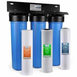 iSpring WGB32B-PB 3Stage Whole House Water System w/ Iron & 