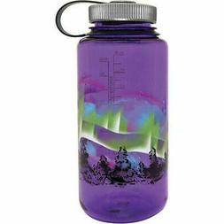 Nalgene Wide Mouth 32oz Loop Top Water Bottle Purple Earth w